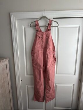 Carhartt Women's Rose Pink Duck Overalls